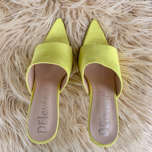 yellow mule heels